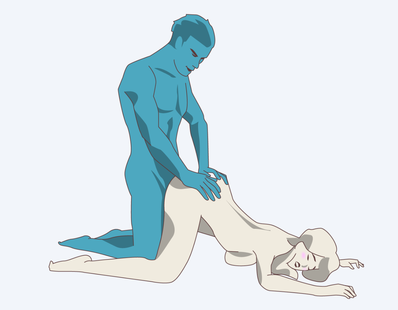 The Leapfrog Anal Sex Position Illustration