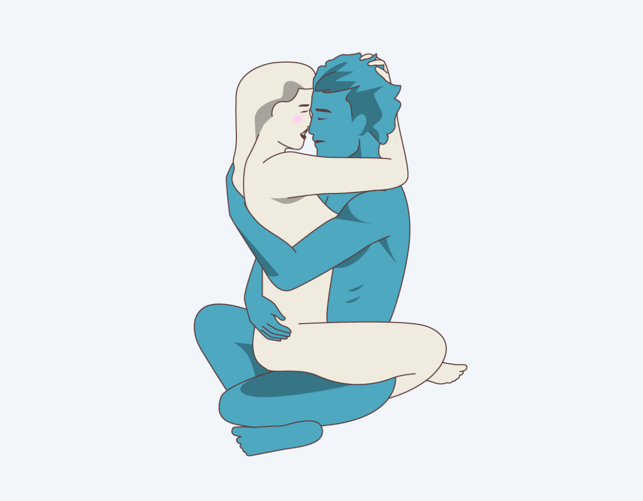 The Lotus Anal Sex Position Illustration