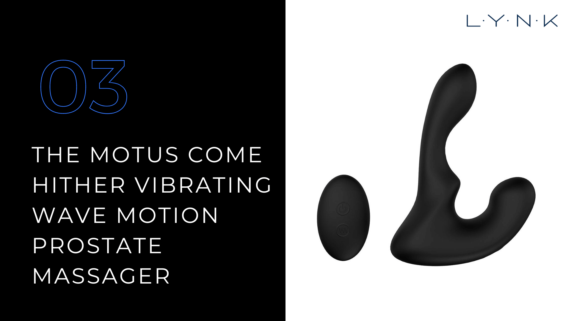 The Motus Come Hither Vibrating Wave Motion Prostate Massager