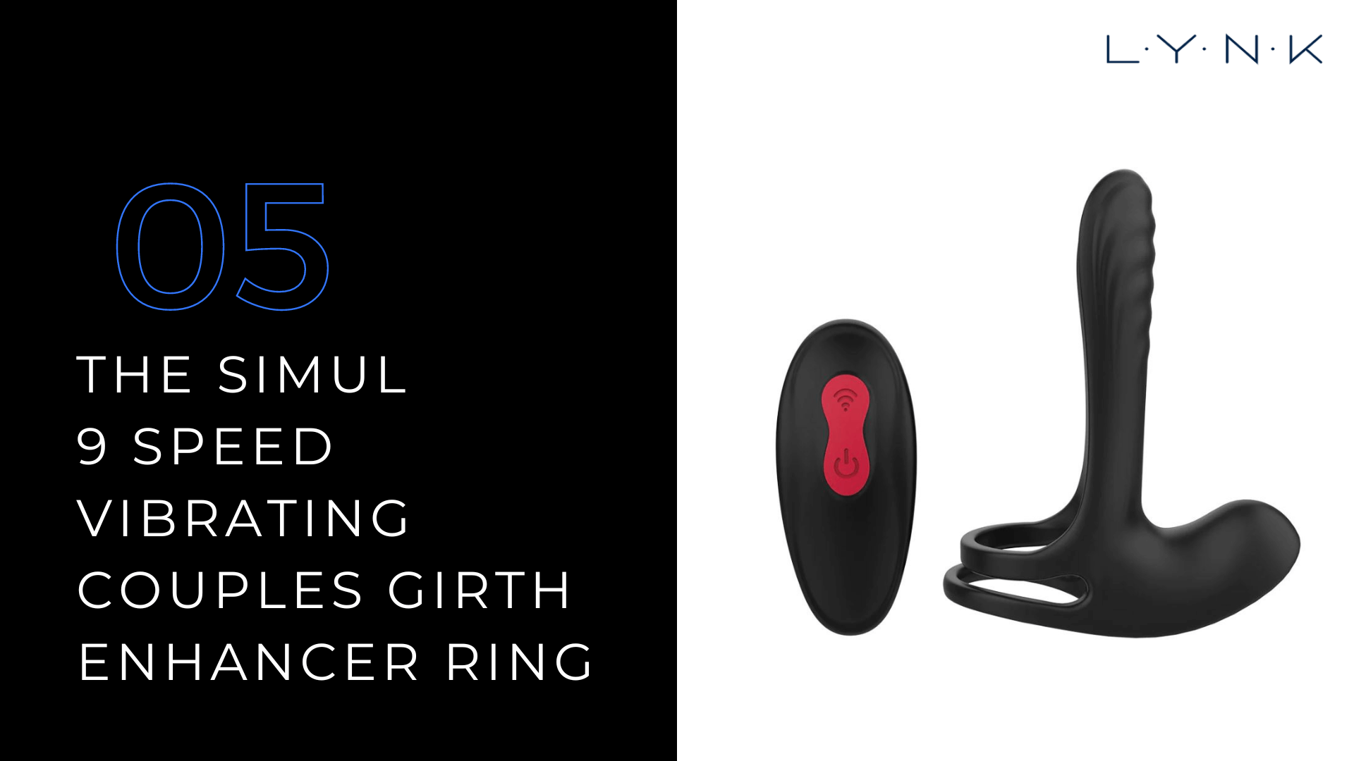 The Simul 9 Speed Vibrating Couples Girth Enhancer Ring