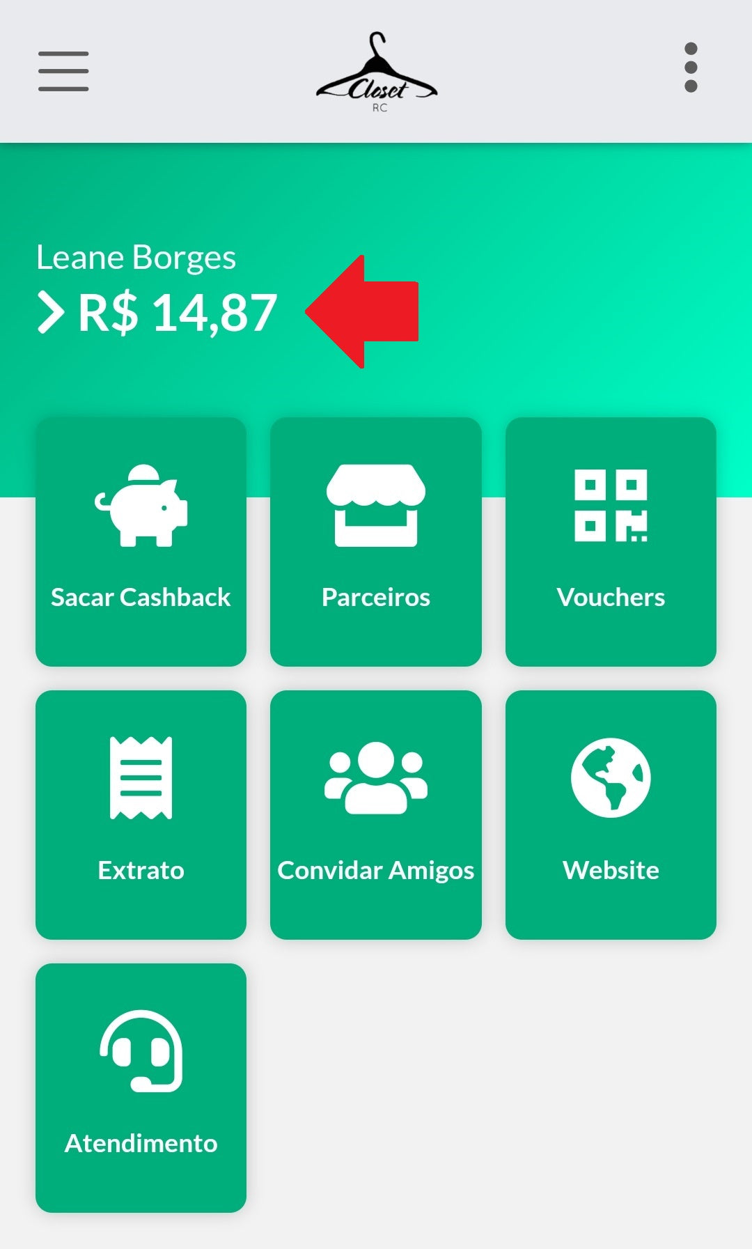 Saldo Cashback