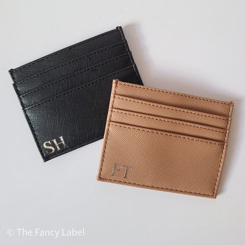 Initial card holder or small flat wallet