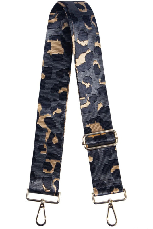 Bag Strap Black Glitter Camouflage – Fig Cashmere Ltd.