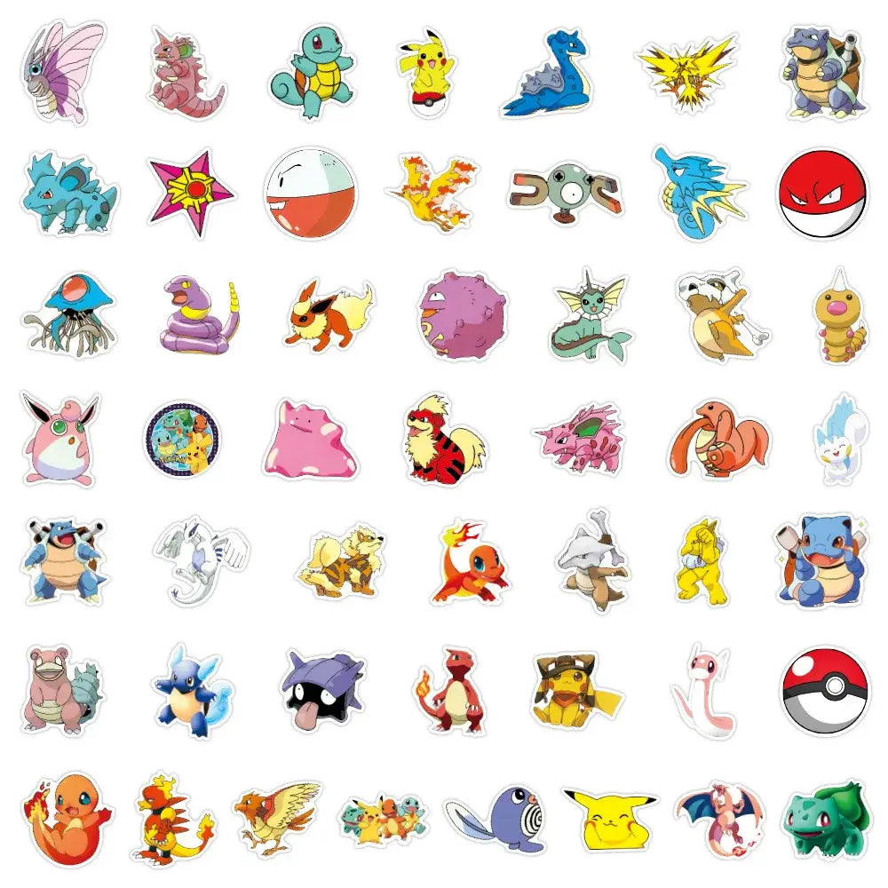 50pcs Pokemon Stickers