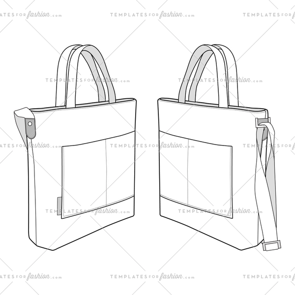 Canvas Tote bag Fashion design template – Templates for Fashion