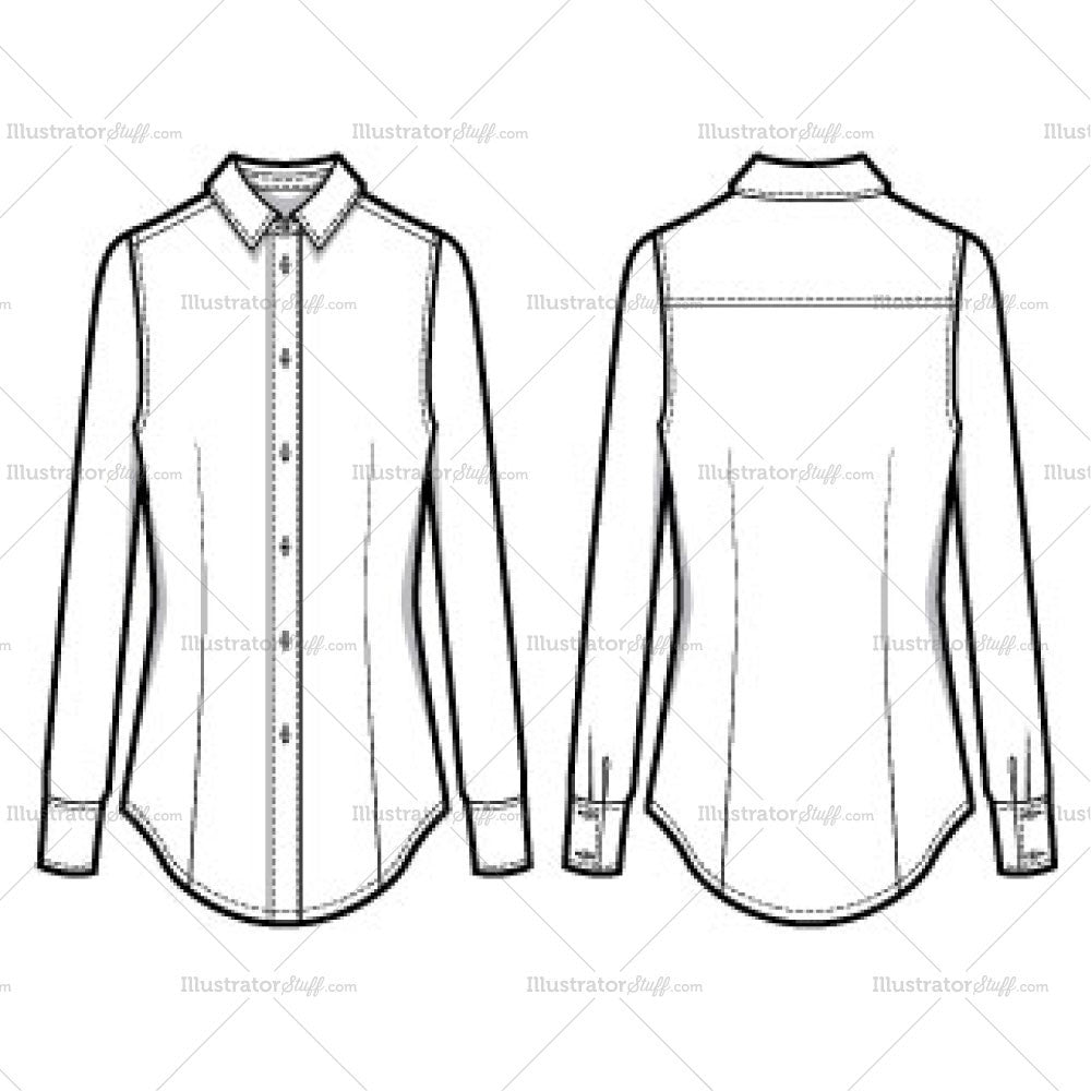 women-s-classic-long-sleeve-button-down-shirt-fashion-flat-template-templates-for-fashion