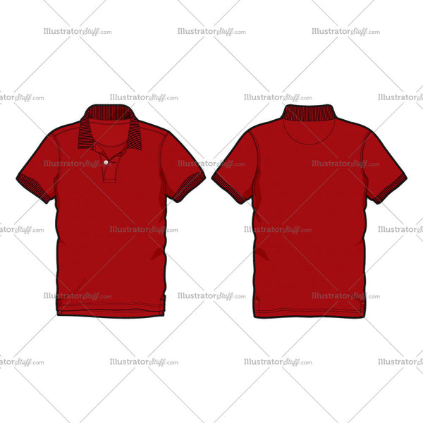 Polo Style Shirt Template