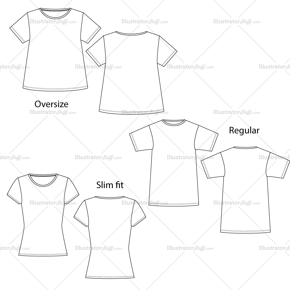 Women s T  shirts  Regular Oversize  And Slim Fit Fashion 
