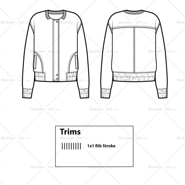 Bomber Jacket Coloring Pages
