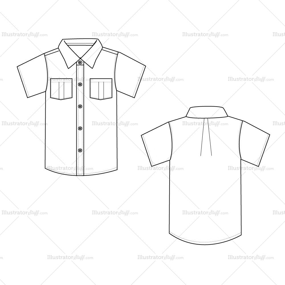 button up shirt template