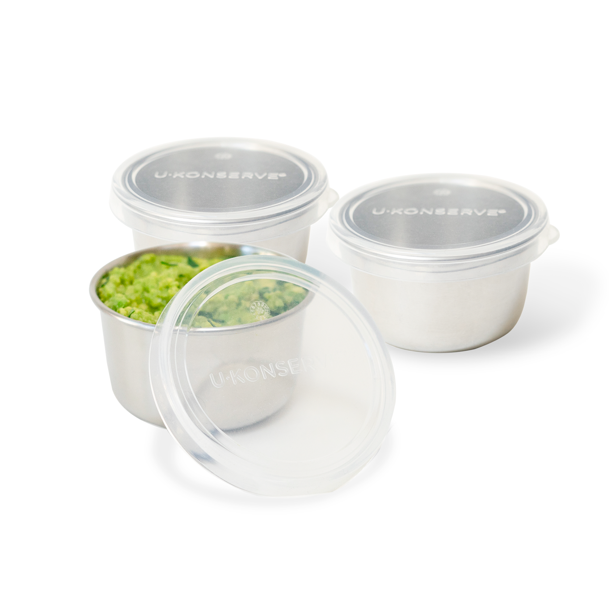 U-Konserve® Round Nesting Trio Stainless Steel Containers, 3 pc - Baker's