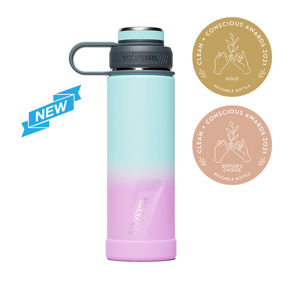 EcoVessel Forest Horizon Boulder Water Bottle 24 oz