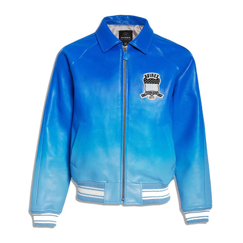 Avirex Mens Icon Varsity Jacket AVFBO Turquoise   Premium