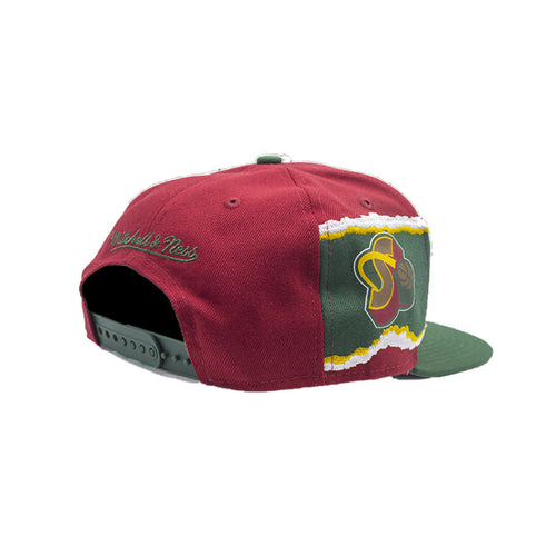 Mitchell & Ness Seattle SuperSonics SONICS NBA DRAFT LOTTO 2TONE Snapback  Hat
