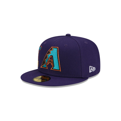 Shop New Era 59Fifty Arizona Diamondbacks City Cluster Fitted Hat 60224638  purple