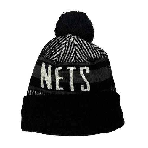 New Era Mens NBA New York Knicks Knit Confident Pom Beanie