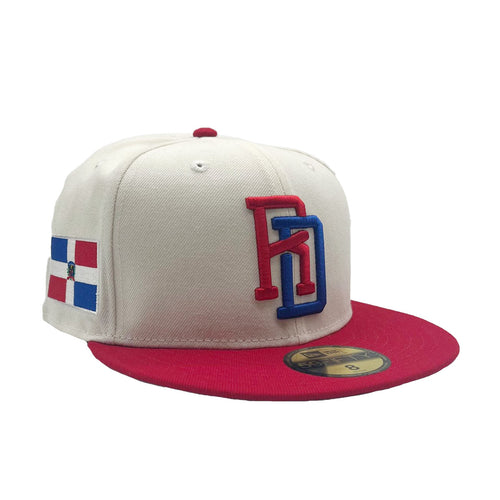 Dominican Republic 2023 World Baseball Classic (WBC) New Era 59FIFTY Fitted Hat (Navy Red Grey Under BRIM) 7 3/8