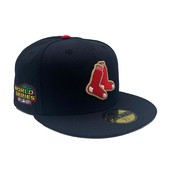 Boston Red Sox Navy Classic 2004 World Series New Era 59FIFTY Fitted Hat 7 1/8 / Navy