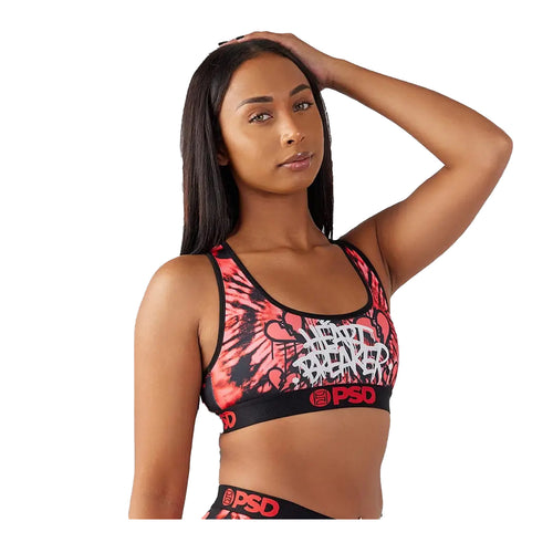 Women's PSD Solid Red Sports Bra 3214T1063RE