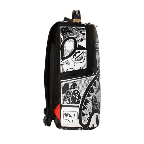 Sprayground Money Stash Flap DLXSV Unisex White/Grey Backpack