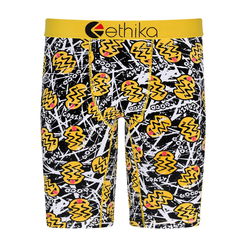 Ethika Mens Face Melt Staple Boxers MLUS2053-BLY Black/Yellow | Premium ...