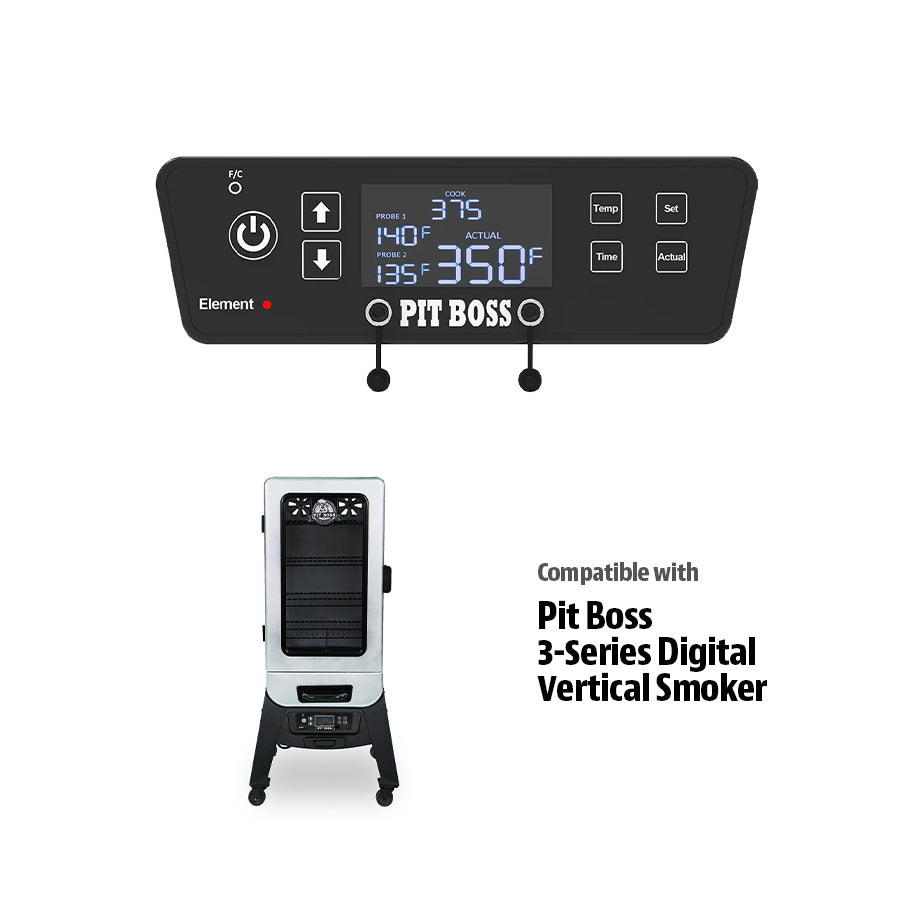 Pit Boss 3-Series Digital Vertical Smoker, Silver Hammertone