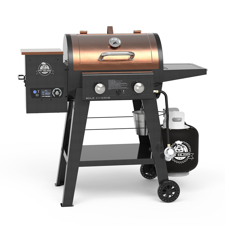 Pit Boss® Mile Hybrid Wood Pellet/Gas Combo Grill