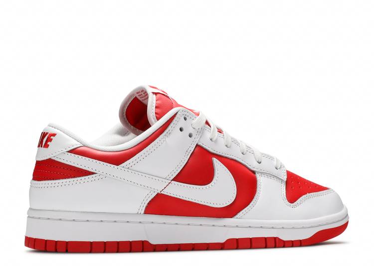 championship red low dunks