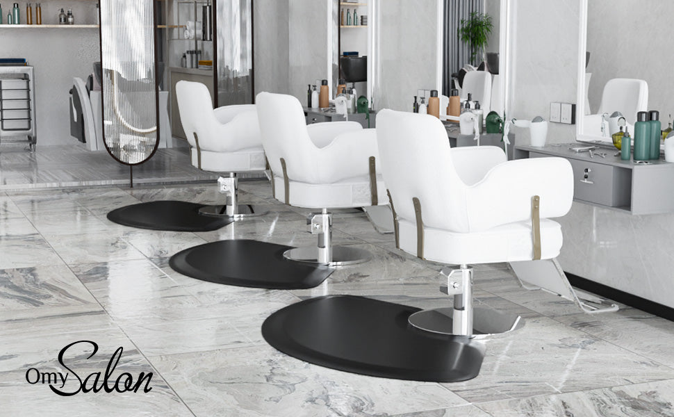Omysalon Salon Floor Mat Anti Fatigue Thick Barber Chair Mats, Salon M