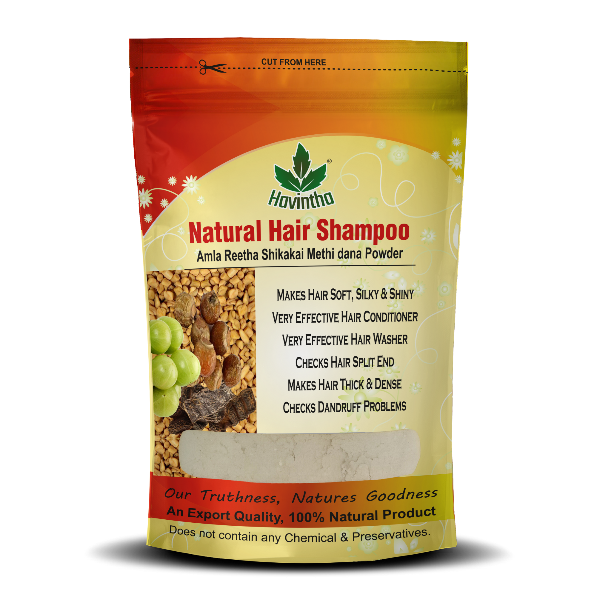 Natural Pure Organic Dry Reetha Powder for hair  100gm  Amazonin  Beauty