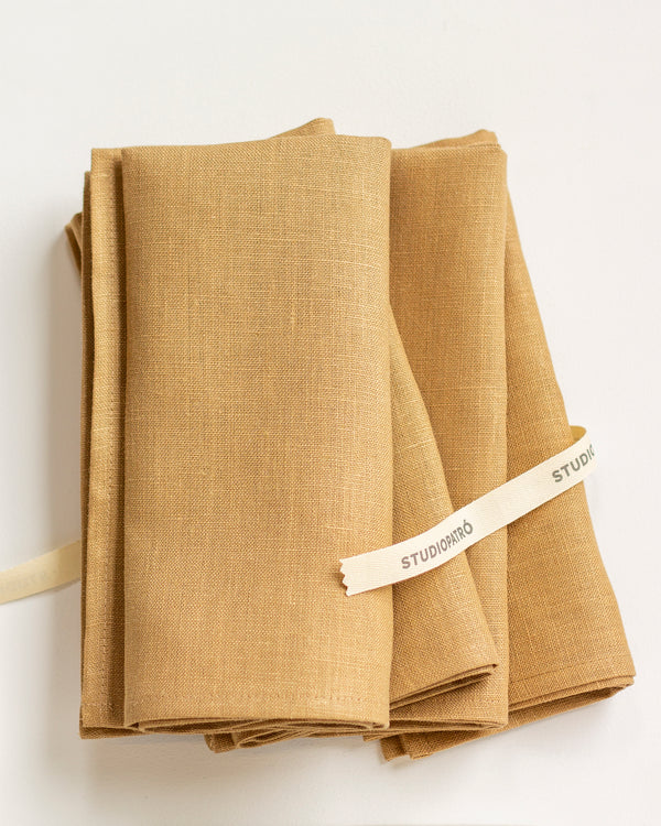 Italian Basketweave Linen Napkins, Oatmeal – foley&cox HOME