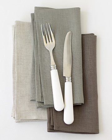 Linen Napkins in Oatmeal - Set of 4