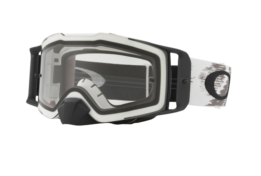 Oakley Front Line MX Goggles - Matte White Speed/Clear – LGC Moto