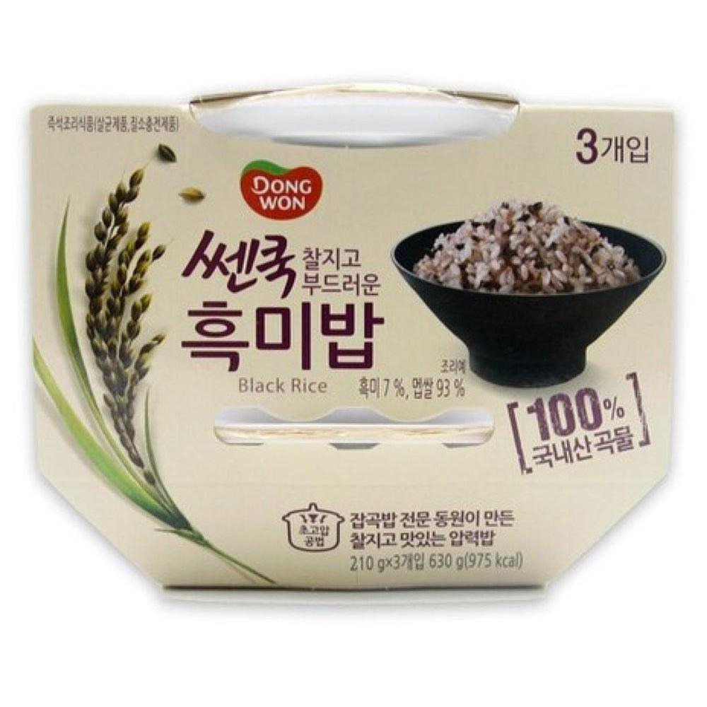 
    

    Dongwon Cooked Black Rice 210g x 3 Bowls
– Anytime Basket

  