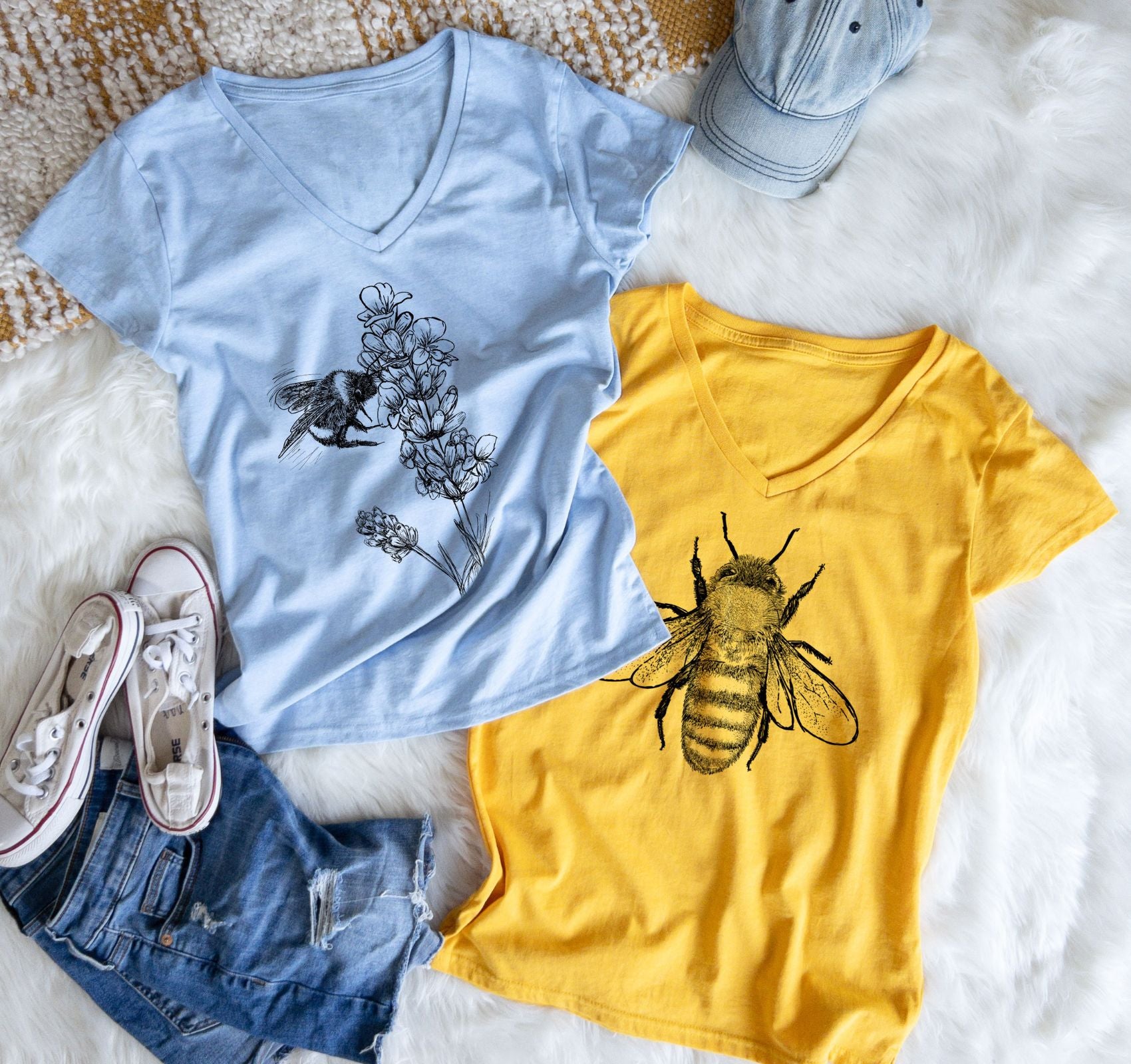 Honeybee and Bumblebee shirts