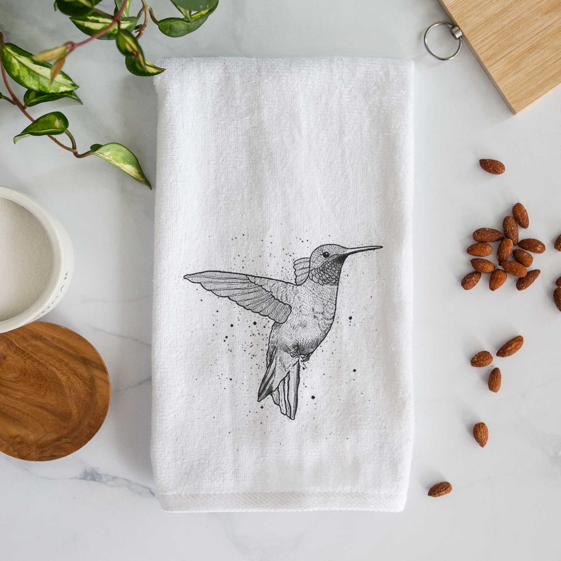 Hummingbird hand towel