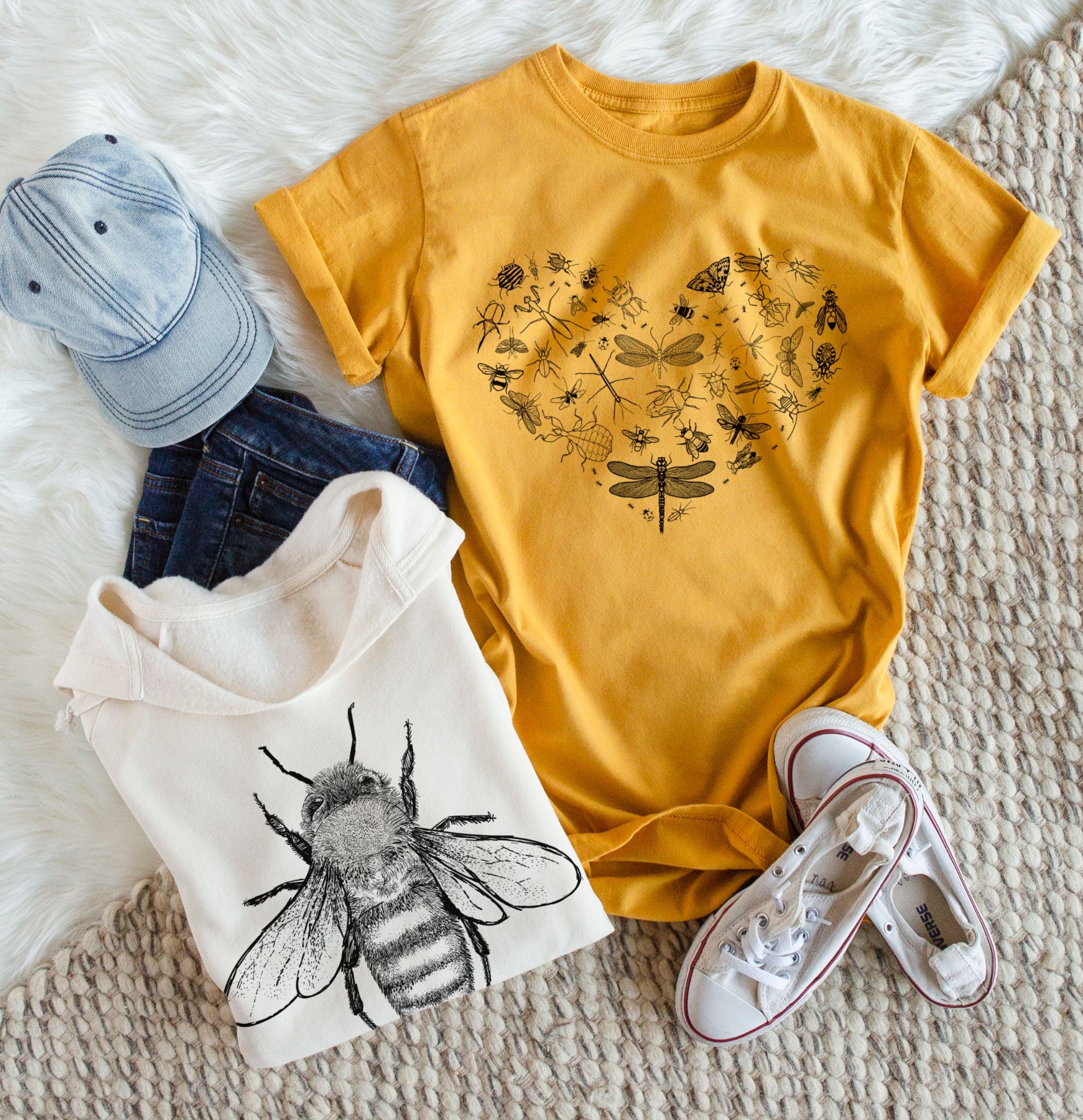 Bees and insects shirt and hoodie