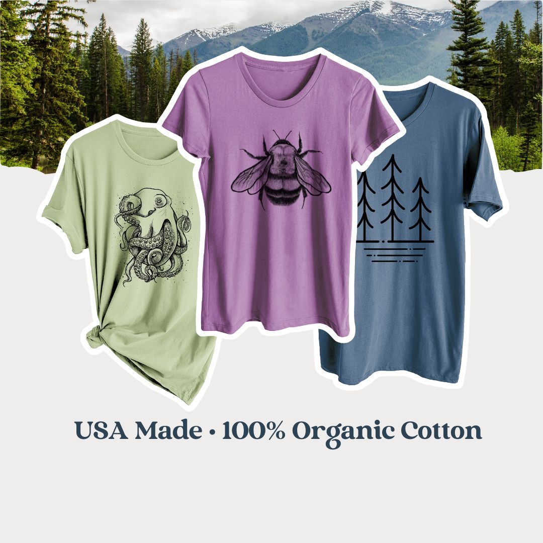 Made in the USA Shirts, 100% Organic Cotton