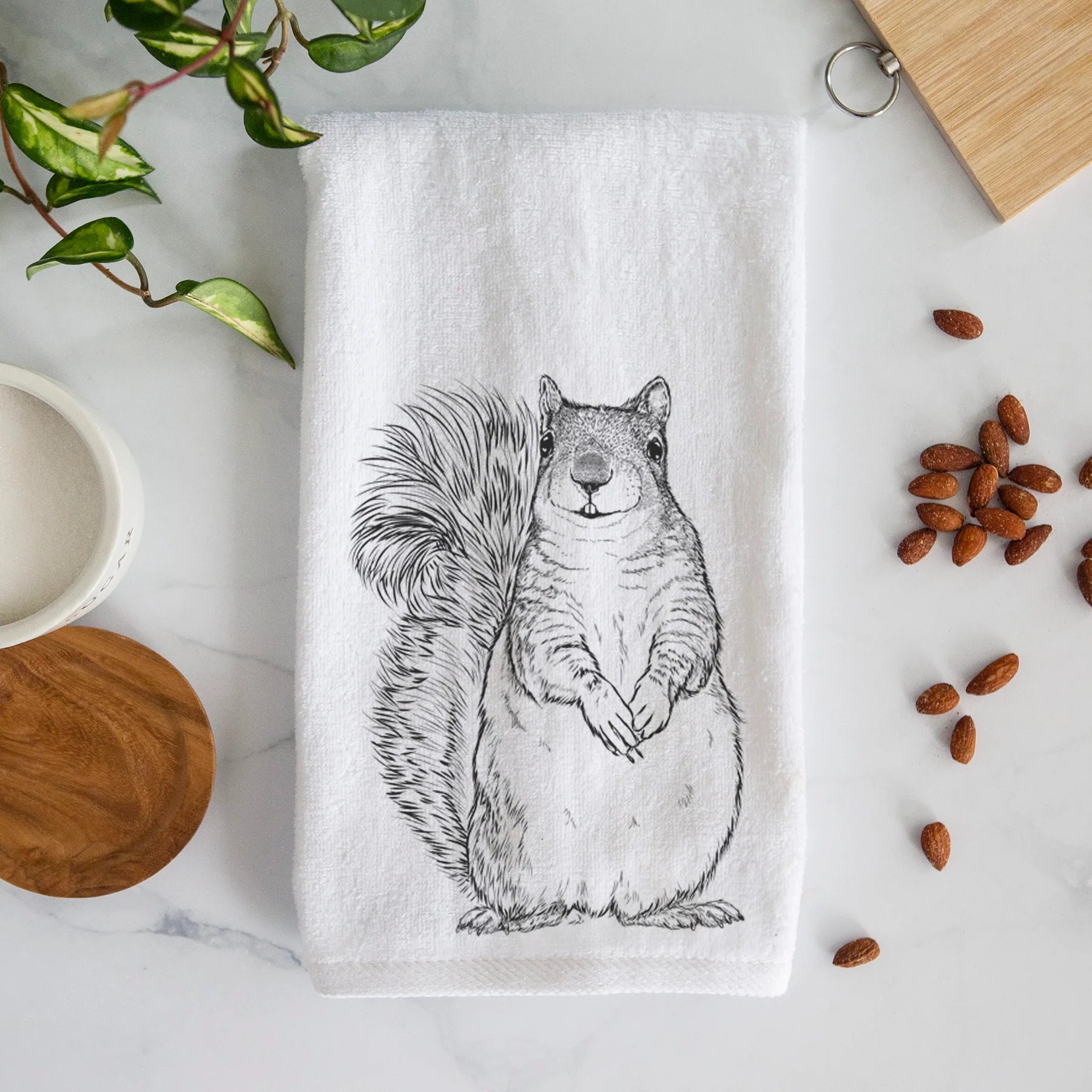 Wester Grey Squirrel Hand Towel
