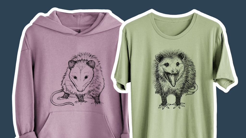 Opossum hoodies, tees, and other gifts