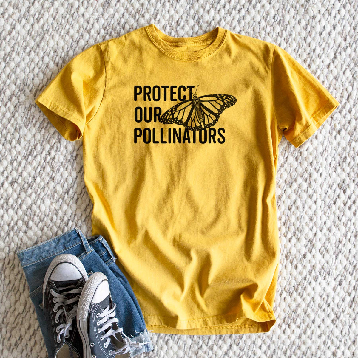 Protect our Pollinators - Heavyweight Men&#39;s 100% Organic Cotton Tee