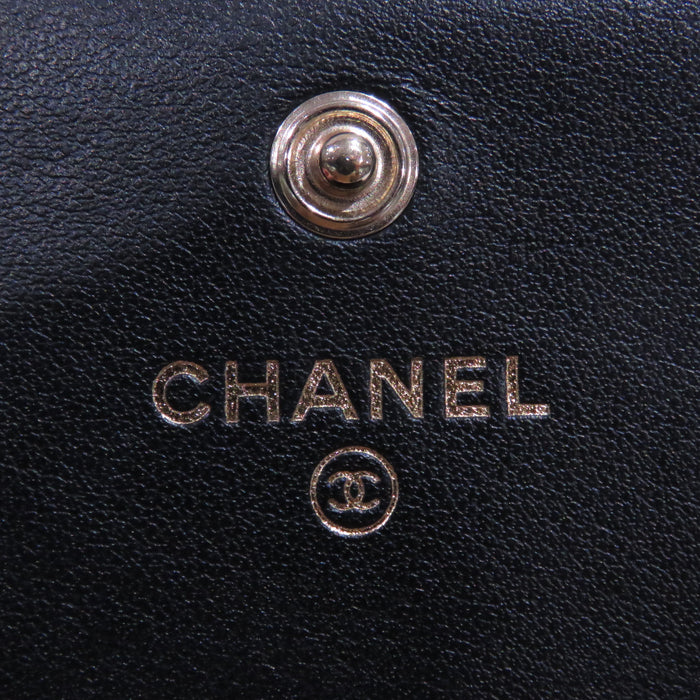 CHANEL (シャネル) カメリアナンバー５長財布 A70619 ブラック