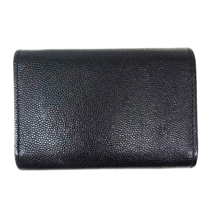 CHANEL W Hook Compact Wallet 折叠钱包 A70796 黑色鱼子酱皮肤等级 A