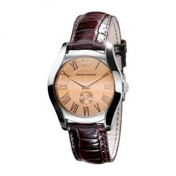 Emporio Armani AR0646 35mm Women's Ladies Watch Steel Leather Pink/Bei |  Watch Sales Market