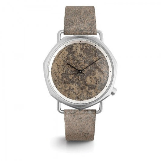 artikel hefboom januari Komono KOM-W3012 41mm Women's Ladies Watch Steel Leather Silver/Brown |  Watch Sales Market