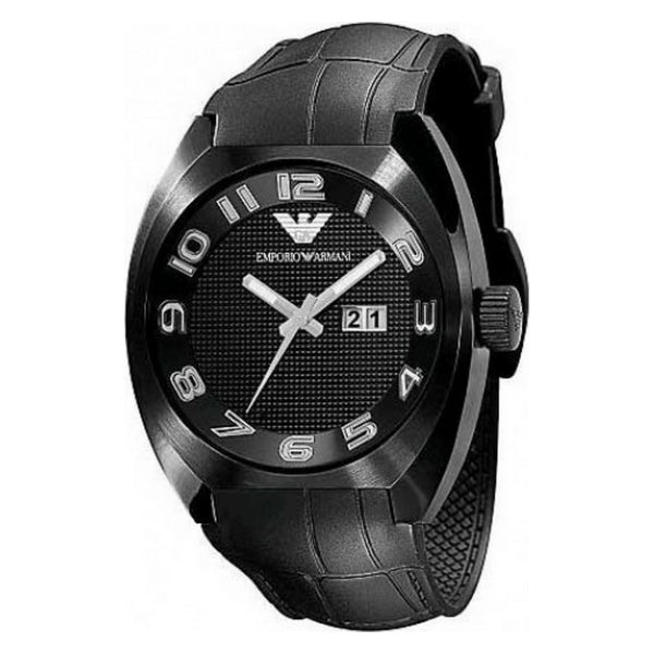 rubber strap armani watch