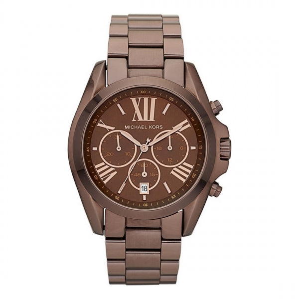 Michael Kors MK5628 43mm Men's Watch Steel Bracelet Chronograph Brown/ |  Watch Sales Market