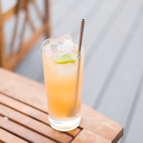 Cocktail on outdoor table