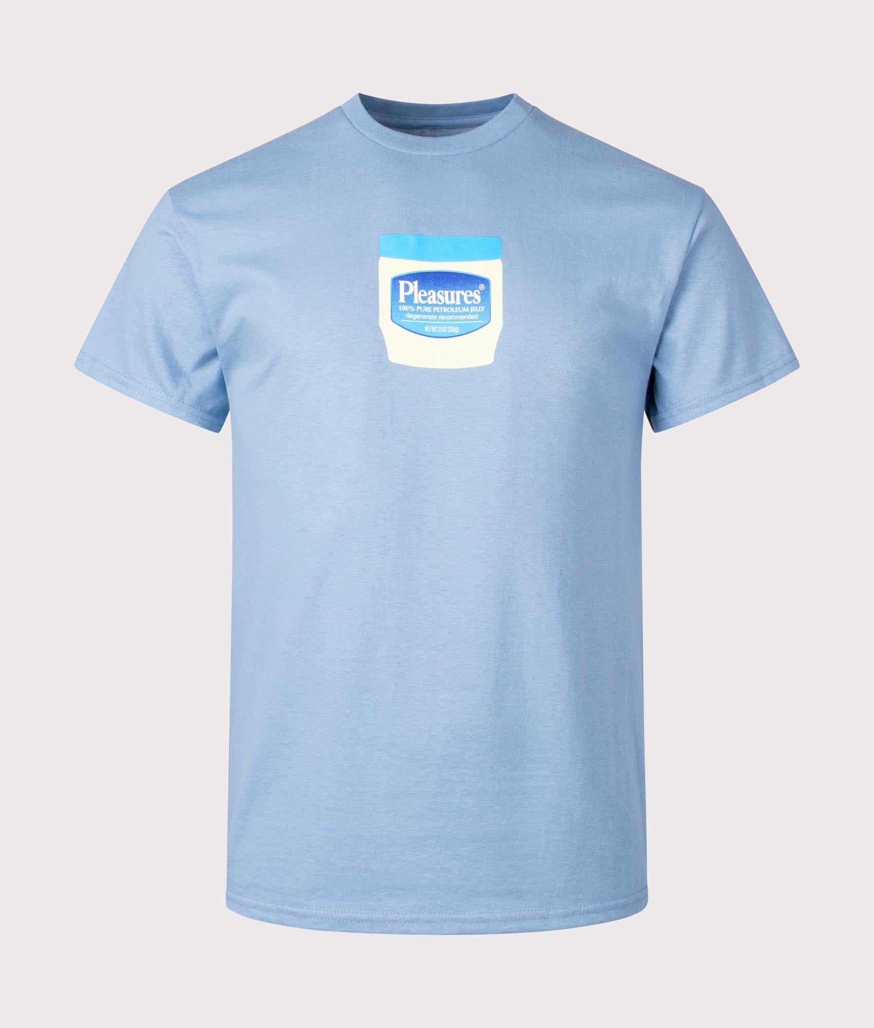 Pleasures Mens Jelly T-Shirt - Colour: Stone Blue - Size: Large