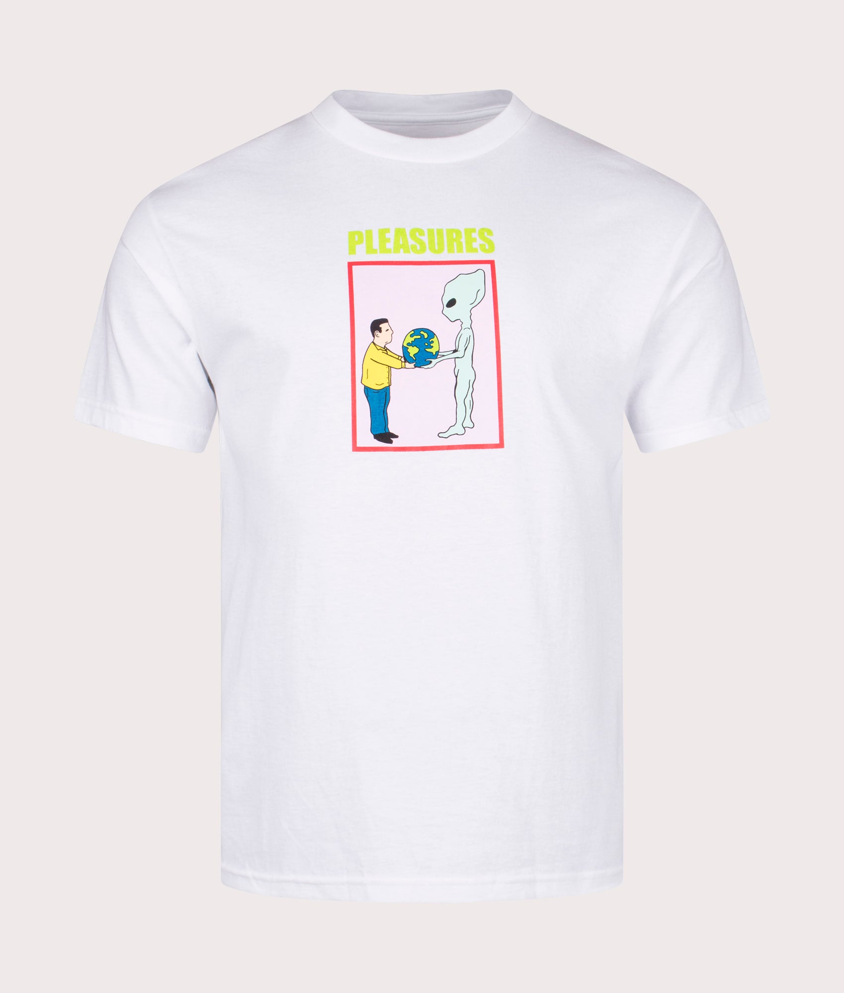 Pleasures Mens Gift T-Shirt - Colour: White - Size: Small